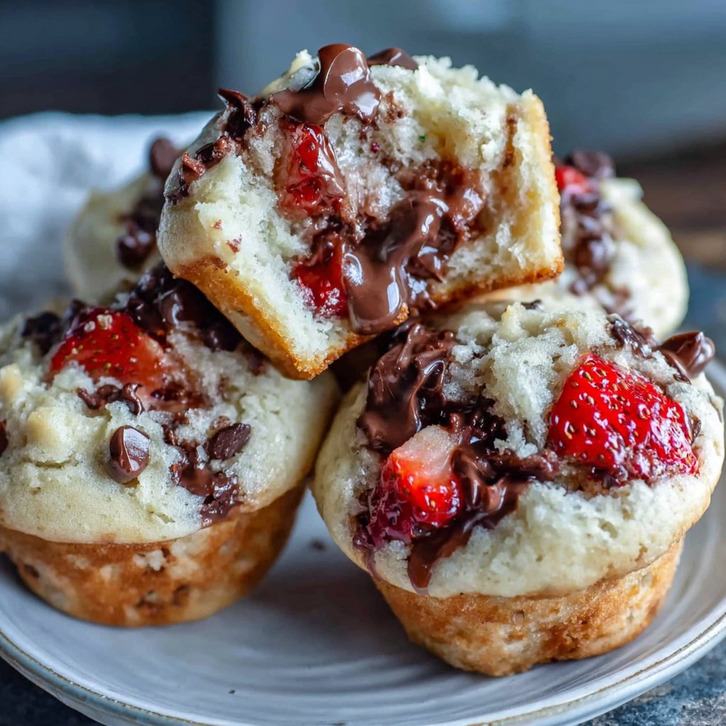 Strawberry Chocolate Chip Muffins
