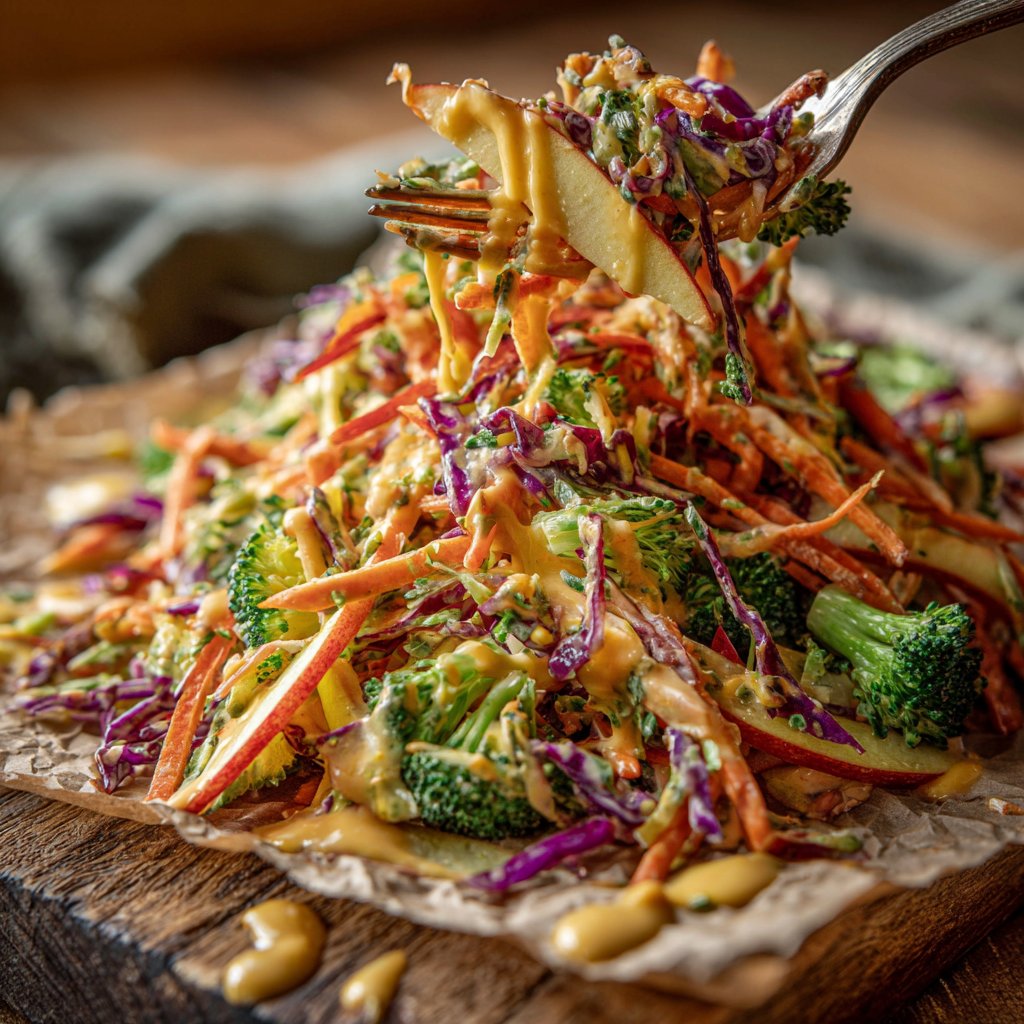 Crunchy Apple Broccoli Slaw