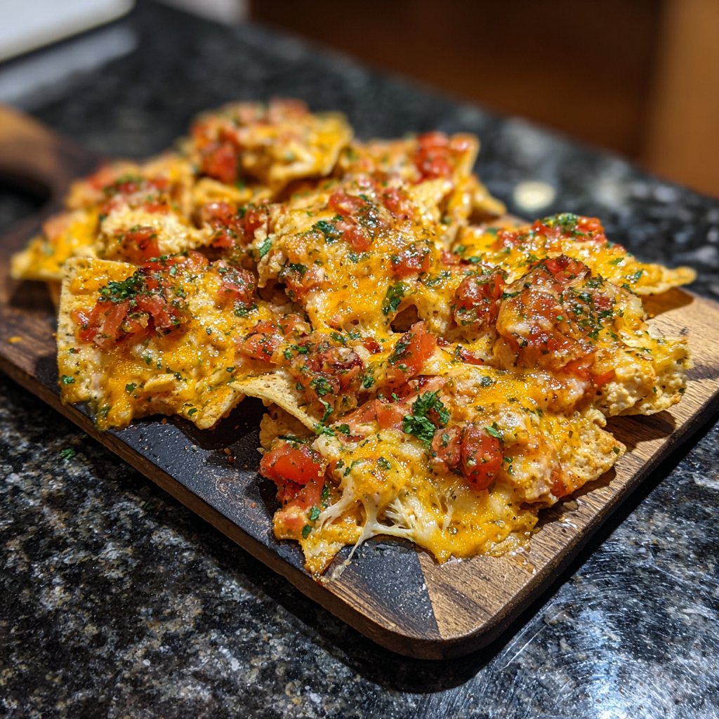 Loaded Cottage Cheese Nachos