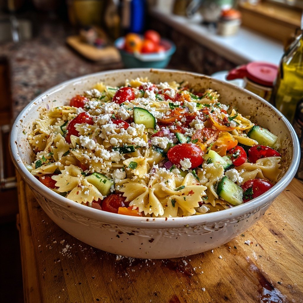 Zesty Greek Pasta Salad