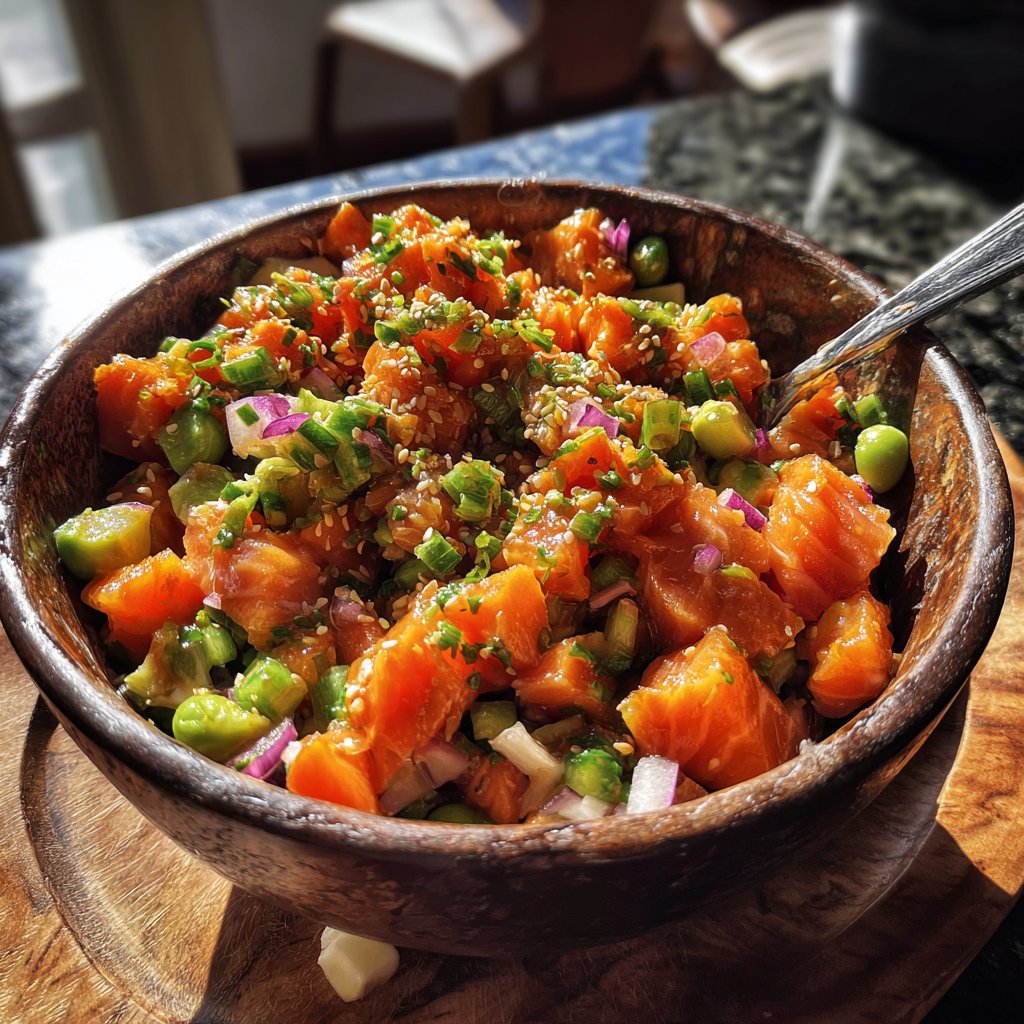 Asian-Inspired Salmon Poke Bowl