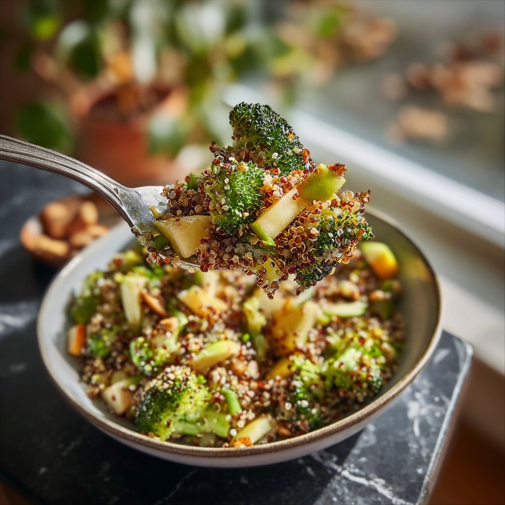 Broccoli and Apple Quinoa Salad