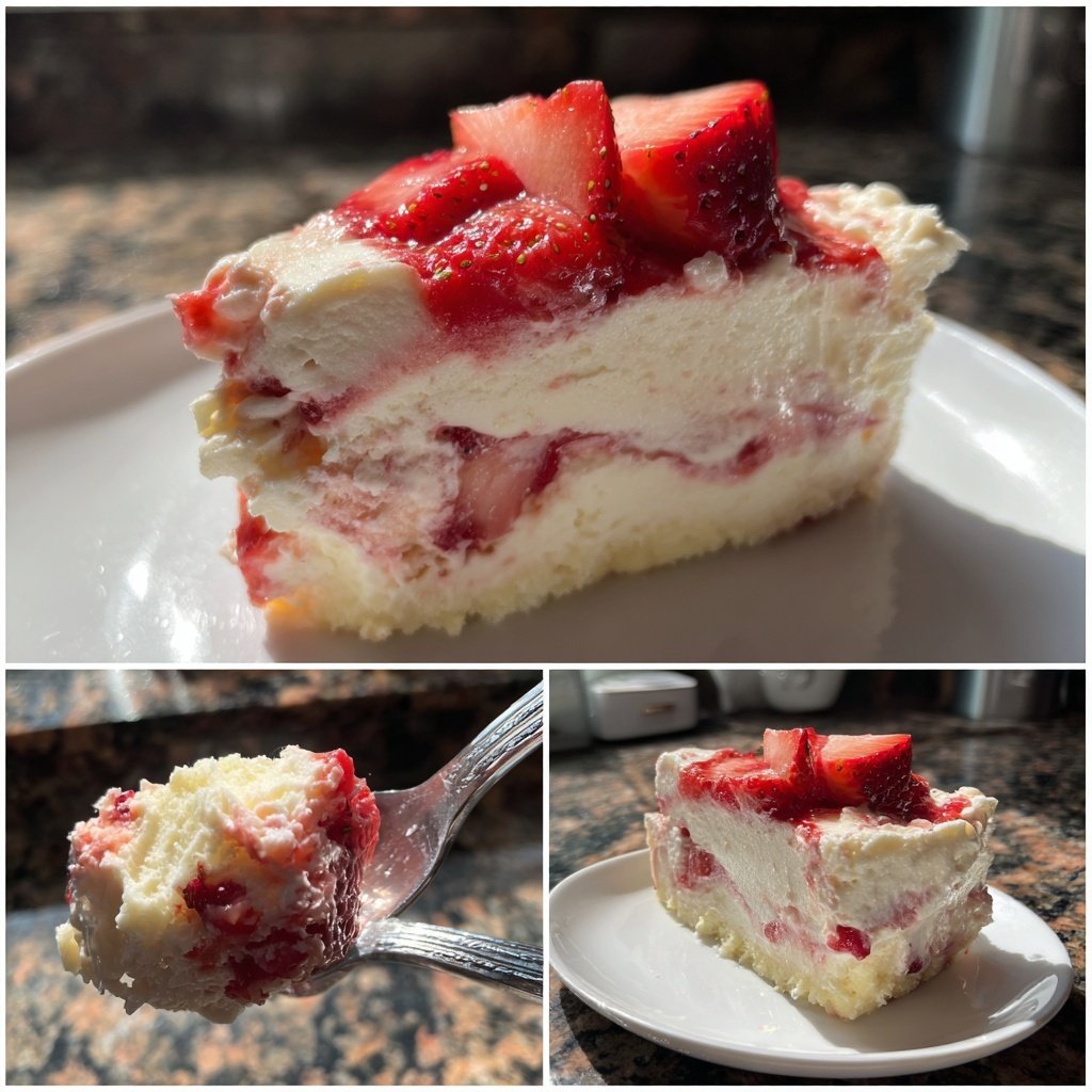 White Chocolate Strawberry Mousse